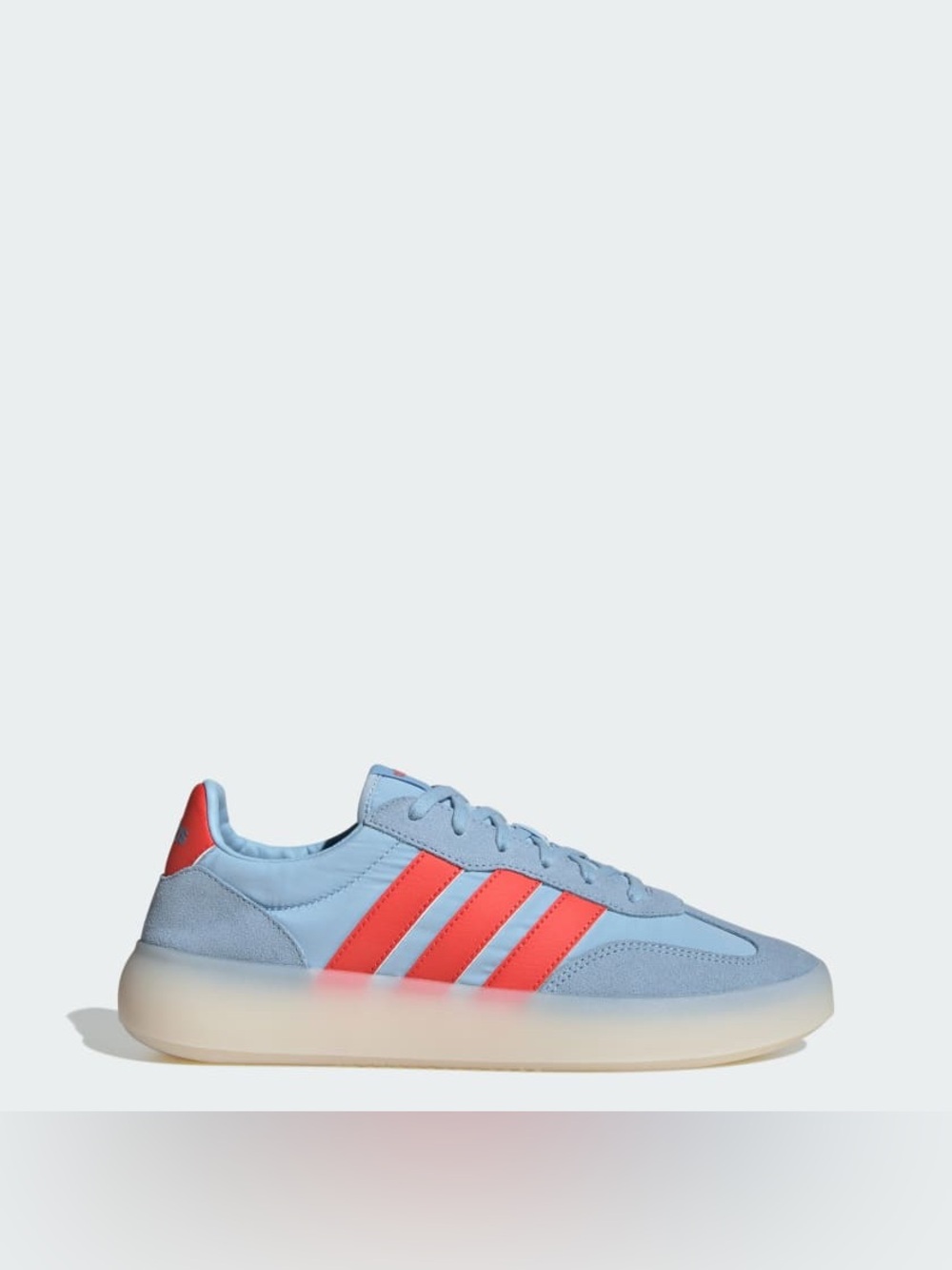 🆕 Adidas | Barreda Decode Light Blue Sneaker Bright Red Stripes Suede Nylon